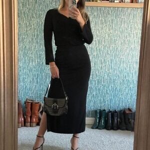 Vintage Cache black maxi skirt